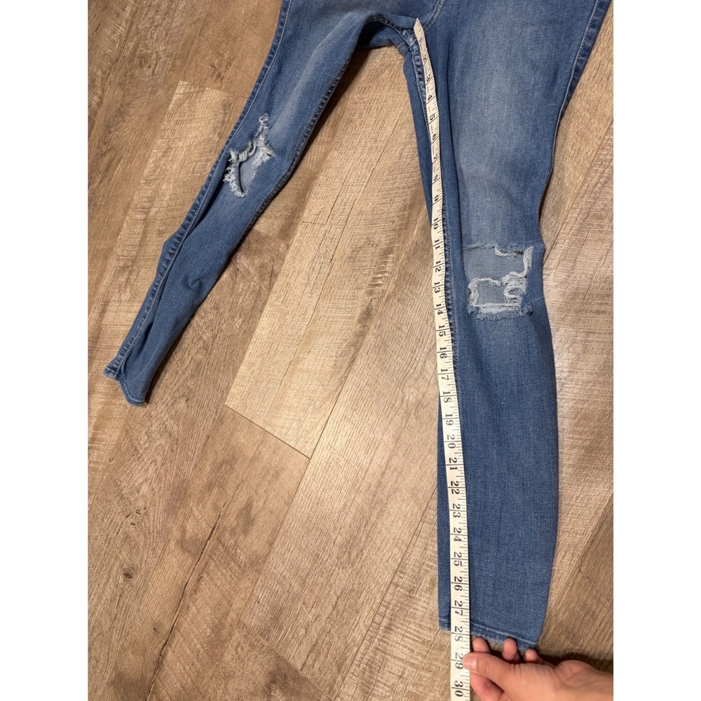 Hollister Ultra High-Rise Super Skinny Distressed Jeans Blue W26 L28 Size 3R - Picture 10 of 10